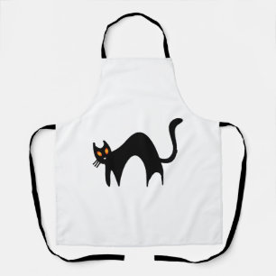 Tablier Chat noir d'Halloween