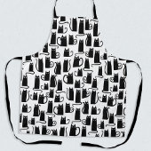 Tablier Chat noir drôle