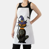 Tablier Chat Noir Halloween (Insitu)