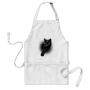Tablier Chat noir Yellow Eyes T-shirt Chats Tee