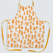 Tablier Chat orange