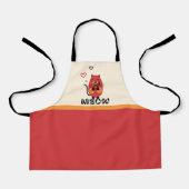 Tablier Chat rouge mignon (Recto)