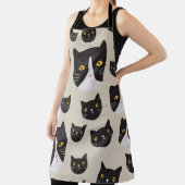 Tablier Chat sans couture, Illustration Motif Whimsical. (Insitu)