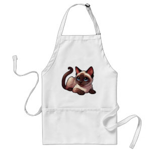 Tablier chat siamois