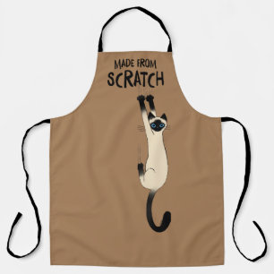 Tablier Chat Siamois Drôle Fabriqué À Partir De Scratch