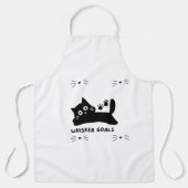 Tablier Chat silhouette aux moustaches (Recto)
