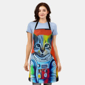 Tablier Chat spatial astronaute (Porté)