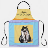 Tablier Chat Tuxedo Pastel Chats Femme Pastel Couleurs (Recto)