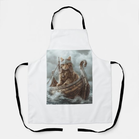 Tablier Chat viking (Recto)