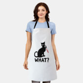 Tablier Chat What_ Chat tenant Couteau Drôle Chat Hallowee (Porté)