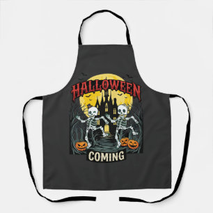 Tablier Château de squelettes dansants à l'approche d'Hall