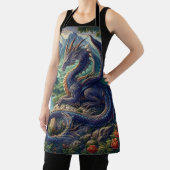 Tablier Château du Dragon médiéval coloré (Insitu)