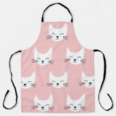 Tablier chats amusants sans couture motif (Recto)