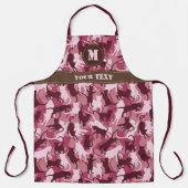 Tablier Chats Camouflage rose (Recto)