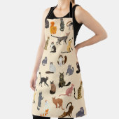 Tablier Chats colorés : Différentes races Motif (Insitu)