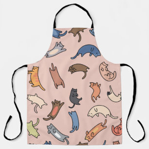 Tablier Chats de gribouillis motifs sans couture, illustra