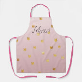 Tablier Chats en or Blush Rose Ombre (Recto)