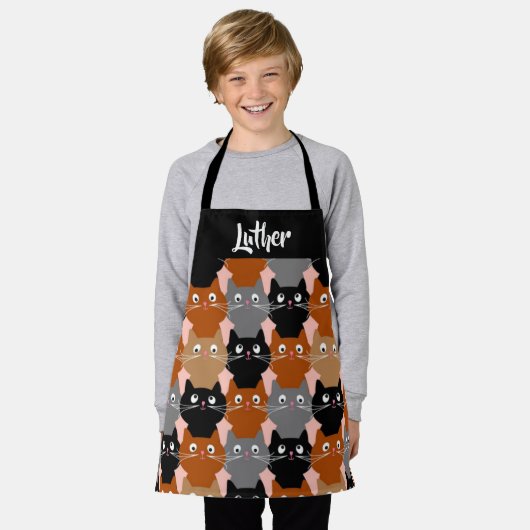 Tablier Chats heureux (Porté)