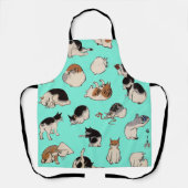 Tablier Chats japonais (couleur variable) (Recto)