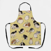 Tablier Chats japonais (couleur variable) (Recto)