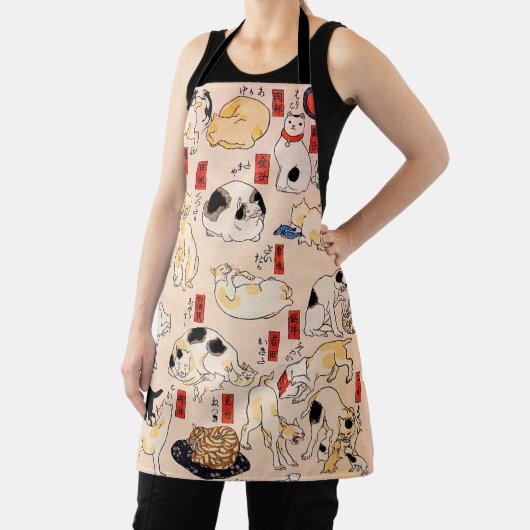 Tablier Chats japonais par Utagawa Kuniyoshi  (Insitu)