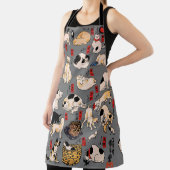 Tablier chats japonais Ukiyo-e Funny kitty (Insitu)