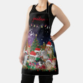 Tablier Chats Joyeux apéro de Noël (Insitu)