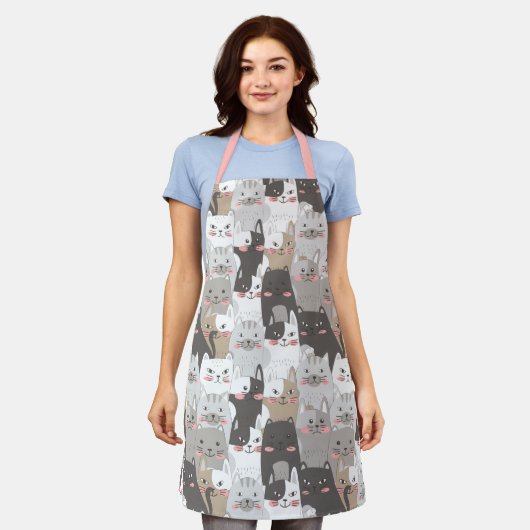 Tablier Chats mignons (Porté)
