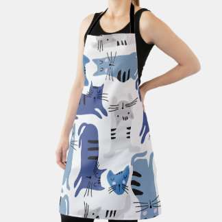 Tablier Chats mignons Motifs sans couture