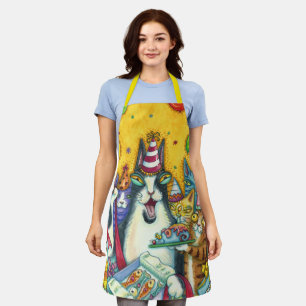 TABLIER CHATS N'FITZ, CUISINES, MICE, ANNIVERSAIRE AMUSANT