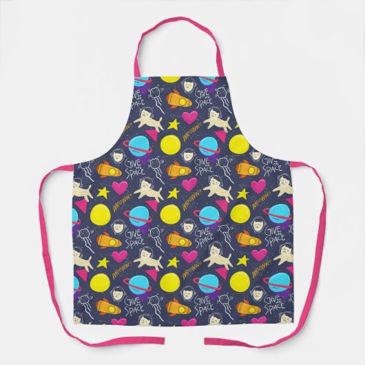 Tablier Chats spatiaux (Recto)