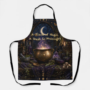 Tablier Chaudron de Cuisine de Sorcière Céleste