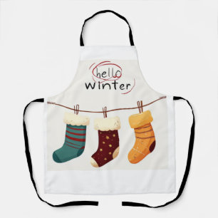Tablier chaussettes de Noël cadeaux