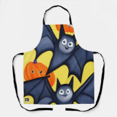Tablier Chauves-souris et Citrouilles (Recto)