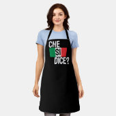 Tablier Che Si Dice ? - "Quoi de neuf ?" Italien disant no (Porté)