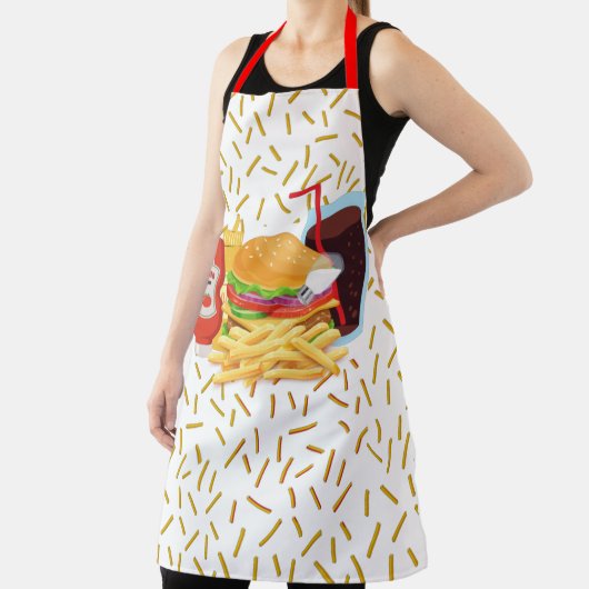 Tablier Cheeseburger et Fries (Insitu)