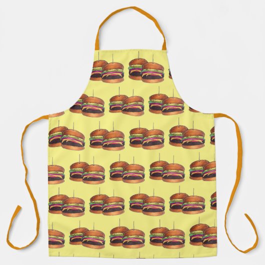 Tablier Cheeseburger Hamburger Sliders Bar Food App (Recto)