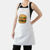 Tablier Cheesy Gourmet Burger Illustration Apron (Insitu)