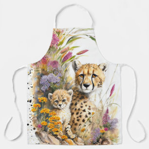 Tablier Cheetah Baby et maman