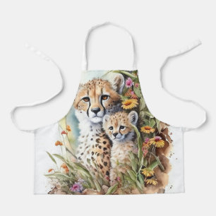 Tablier Cheetah Baby et maman
