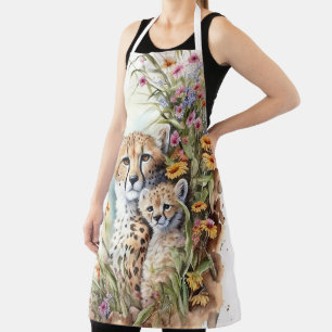 Tablier Cheetah Baby et maman