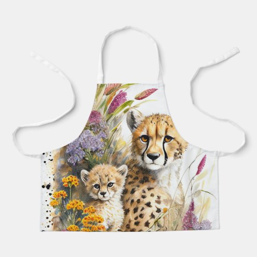 Tablier Cheetah Bébé et maman Enfants (Recto)