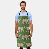 Tablier Cheetah de léopard Abstrait tiré à la main avec Sk (Porté)