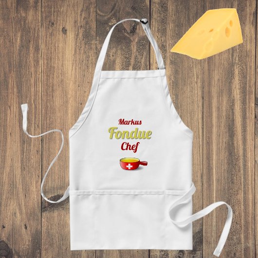 Tablier Chef à Fondue Personnalisé