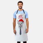 Tablier Chef amusant et personnalisable avec chapeau de ch (Porté)