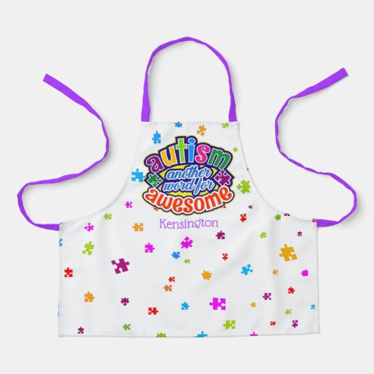 Tablier Chef AUTISM | Un autre mot pour AWESOME avec NOM (Recto)