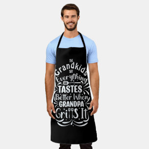 Tablier Chef BBQ Grandpa Grandpa personnalisé