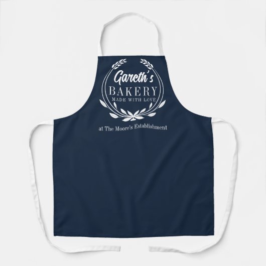 Tablier Chef boulangerie Apron avec couronne (Recto)