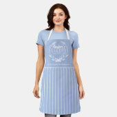 Tablier Chef boulangerie Apron avec couronne (Porté)