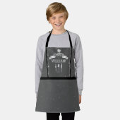 Tablier Chef Chef du nom gris garçon Apron (Porté)